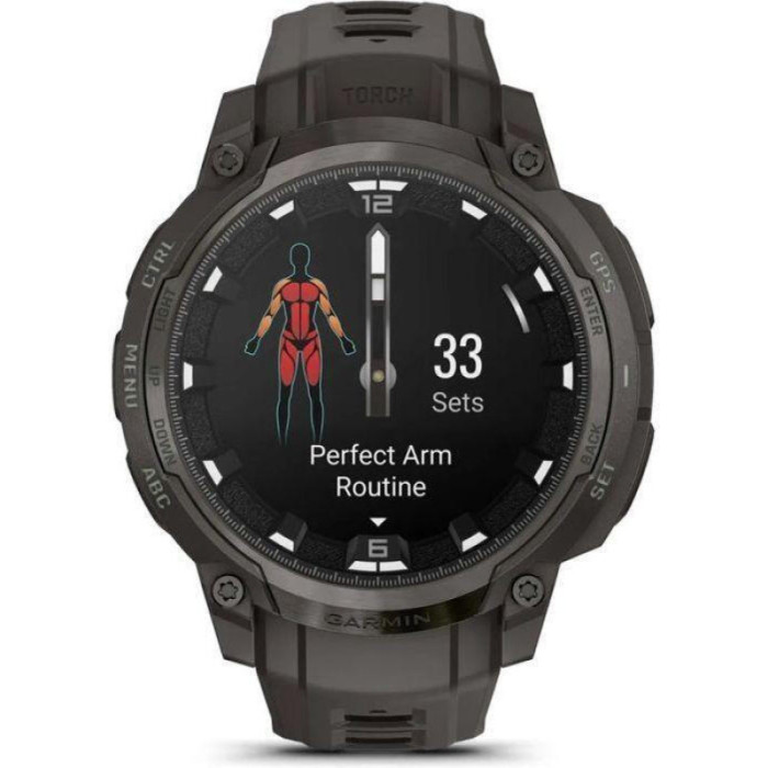 Смарт-годинник Garmin Instinct Crossover AMOLED Charcoal (010-03398-00)