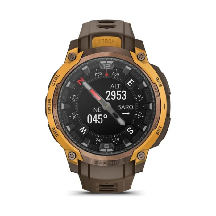 Смарт-годинник Garmin Instinct Crossover AMOLED Bronze/Sunburst (010-03398-01)