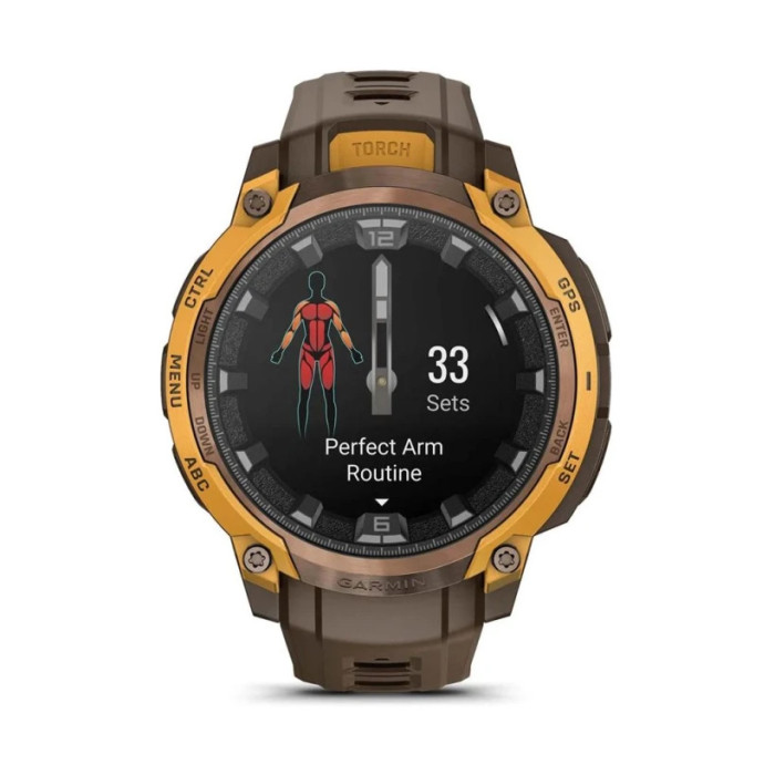 Смарт-годинник Garmin Instinct Crossover AMOLED Bronze/Sunburst (010-03398-01)