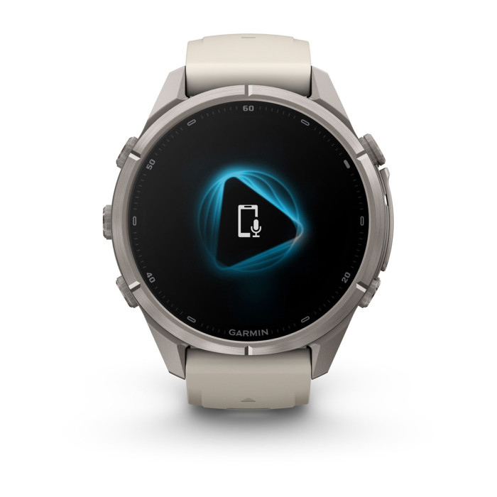 Смарт-часы Garmin Fenix 9 Pro 43mm Titanium with Fog Gray/Dark Sandstone Silicone Band (010-04335-85)
