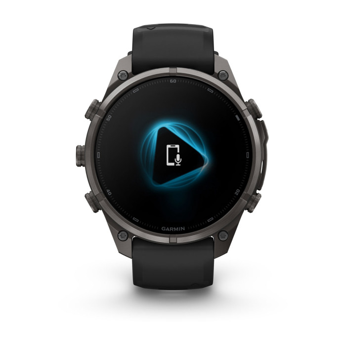 Смарт-часы Garmin Fenix 9 Pro 47mm Carbon Gray DLC Titanium with Black/Pebble Gray Silicone Band (010-04336-15)