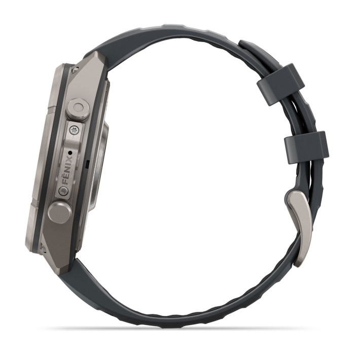 Смарт-часы Garmin Fenix 9 Pro 47mm Titanium with Graphite/Black Silicone Band (010-04336-25)