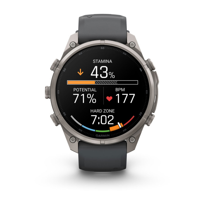 Смарт-часы Garmin Fenix 9 Pro 47mm Titanium with Graphite/Black Silicone Band (010-04336-25)