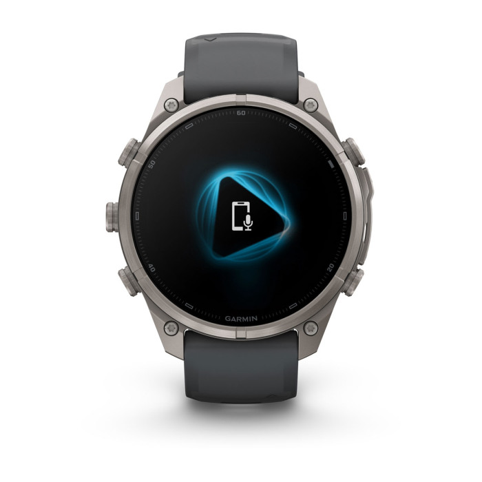 Смарт-часы Garmin Fenix 9 Pro 47mm Titanium with Graphite/Black Silicone Band (010-04336-25)