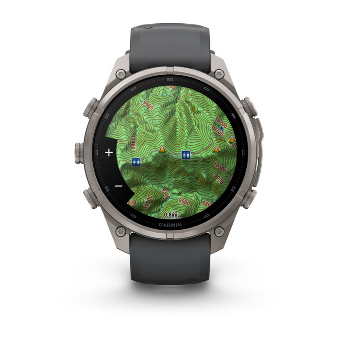 Смарт-часы Garmin Fenix 9 Pro 47mm Titanium with Graphite/Black Silicone Band (010-04336-25)