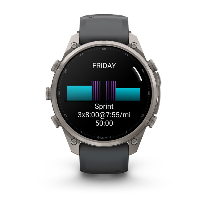 Смарт-часы Garmin Fenix 9 Pro 47mm Titanium with Graphite/Black Silicone Band (010-04336-25)