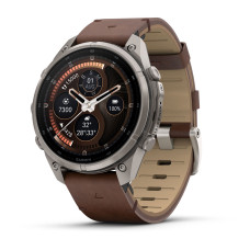 Смарт-часы Garmin Fenix 9 Pro 47mm Titanium with Walnut Leather Band (010-04336-40)