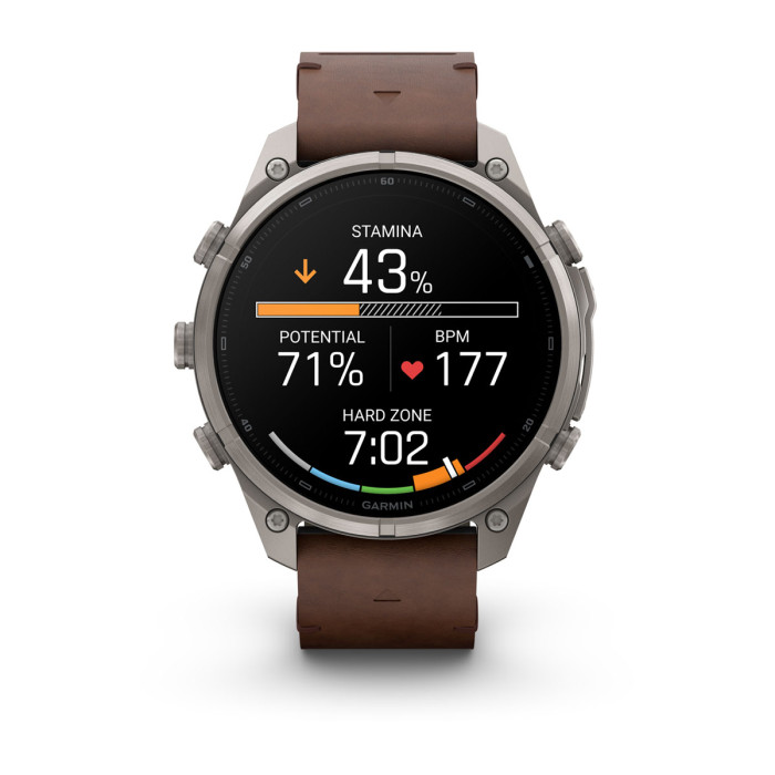 Смарт-часы Garmin Fenix 9 Pro 47mm Titanium with Walnut Leather Band (010-04336-40)