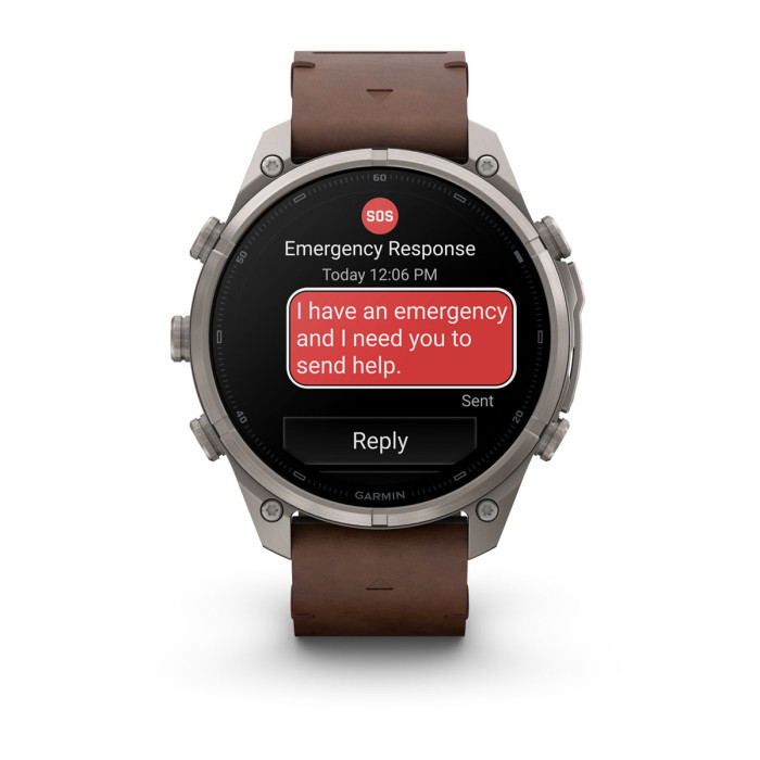 Смарт-часы Garmin Fenix 9 Pro 47mm Titanium with Walnut Leather Band (010-04336-40)