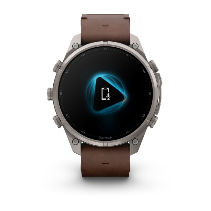 Смарт-часы Garmin Fenix 9 Pro 47mm Titanium with Walnut Leather Band (010-04336-40)
