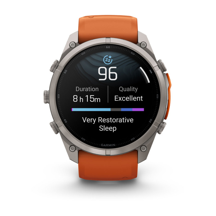 Смарт-часы Garmin Fenix 9 Pro 51mm Titanium with Autumn Orange/Spark Orange Silicone Band (010-04337-05)