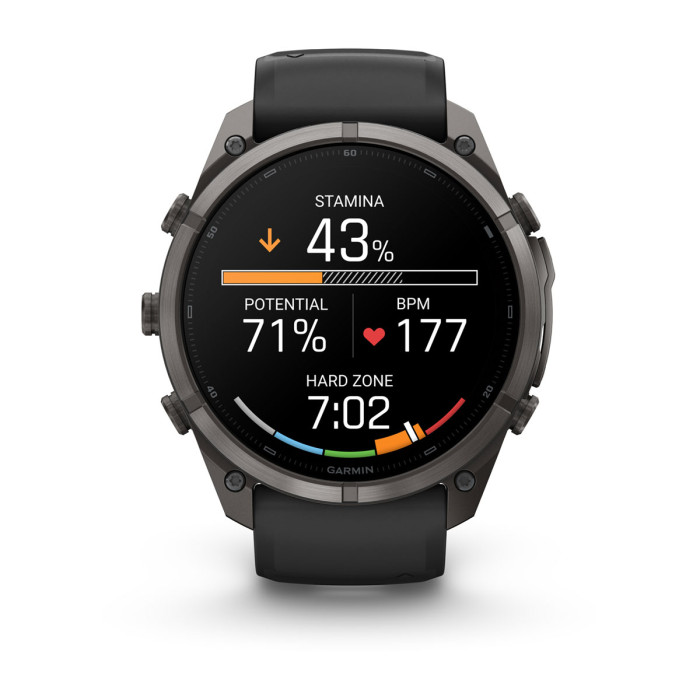 Смарт-часы Garmin Fenix 9 Pro 51mm Carbon Gray DLC Titanium with Black/Pebble Gray Silicone Band (010-04337-15)