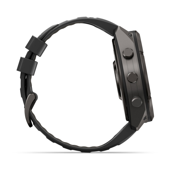 Смарт-часы Garmin Fenix 9 Pro 51mm Carbon Gray DLC Titanium with Black/Pebble Gray Silicone Band (010-04337-15)