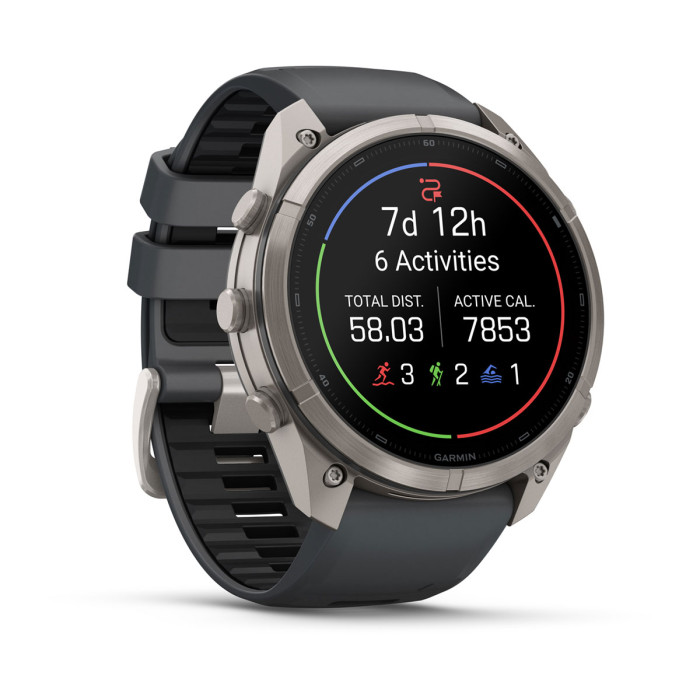 Смарт-часы Garmin Fenix 9 Pro 51mm Titanium with Graphite/Black Silicone Band (010-04337-25)