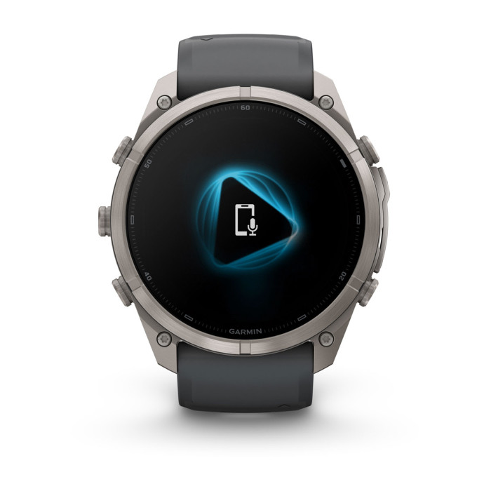 Смарт-часы Garmin Fenix 9 Pro 51mm Titanium with Graphite/Black Silicone Band (010-04337-25)
