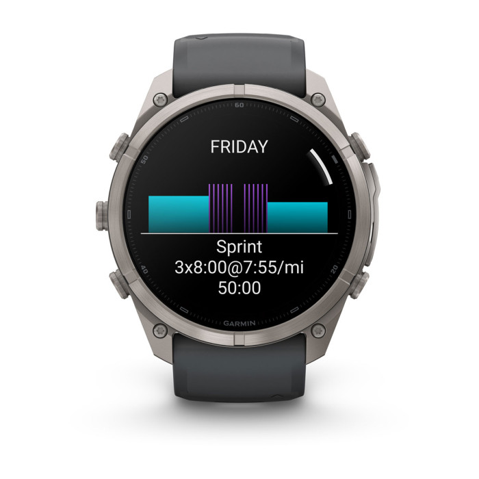 Смарт-часы Garmin Fenix 9 Pro 51mm Titanium with Graphite/Black Silicone Band (010-04337-25)