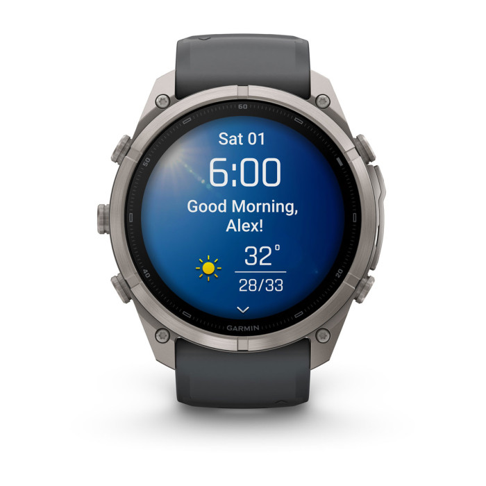 Смарт-часы Garmin Fenix 9 Pro 51mm Titanium with Graphite/Black Silicone Band (010-04337-25)