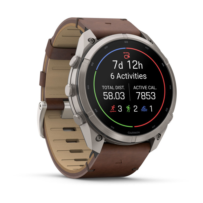 Смарт-часы Garmin Fenix 9 Pro 51 mm Titanium with Walnut Leather Band (010-04337-40)