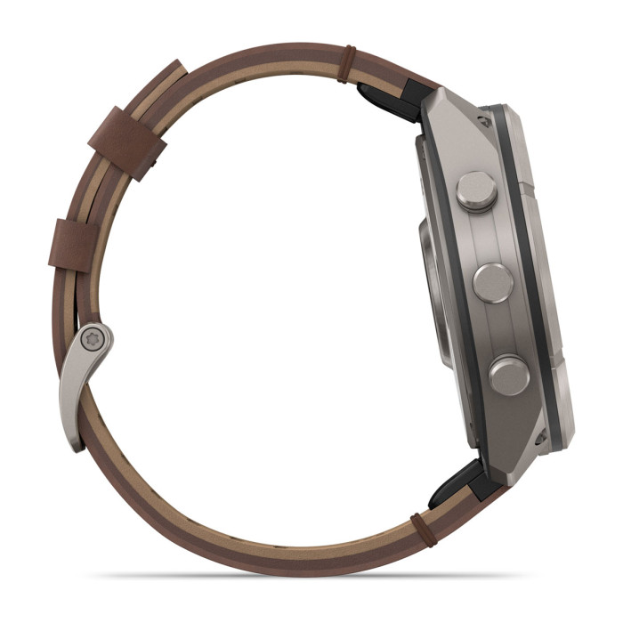 Смарт-часы Garmin Fenix 9 Pro 51 mm Titanium with Walnut Leather Band (010-04337-40)