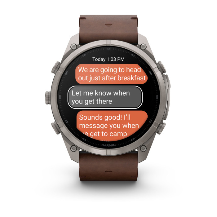 Смарт-часы Garmin Fenix 9 Pro 51 mm Titanium with Walnut Leather Band (010-04337-40)