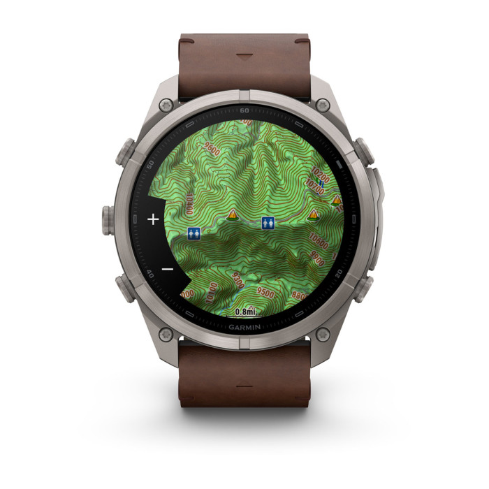 Смарт-часы Garmin Fenix 9 Pro 51 mm Titanium with Walnut Leather Band (010-04337-40)