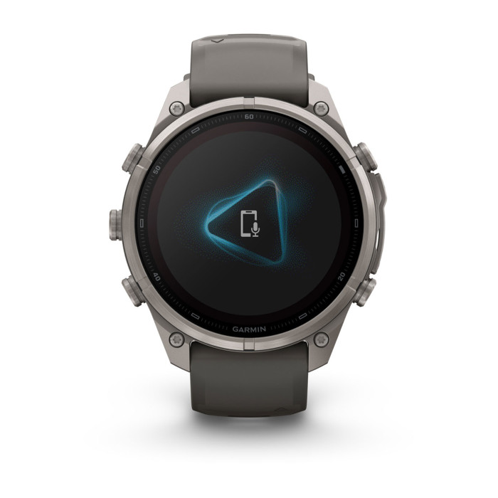 Смарт-часы Garmin Fenix 9 Pro Solar 47mm Titanium with Pebble Gray/Silver Gray Silicone Band (010-04338-05)