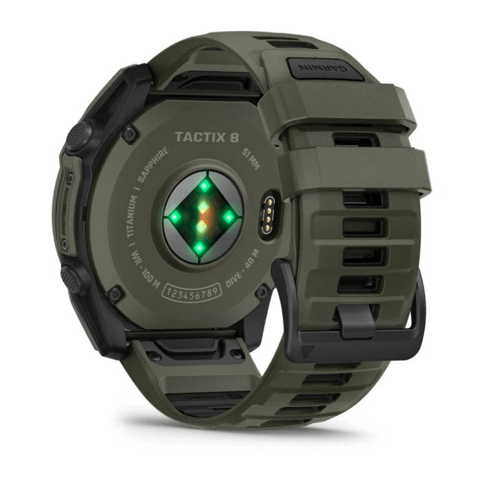 Смарт-годинник Garmin tactix 8 - 51 mm AMOLED Cerakote Olive w. Applied Ballistics Ultralight (010-04553-11/10)