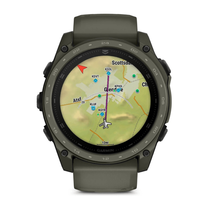 Смарт-годинник Garmin tactix 8 - 51 mm AMOLED Cerakote Olive w. Applied Ballistics Ultralight (010-04553-11/10)