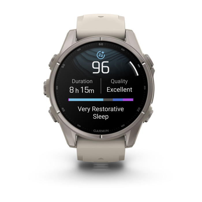 Смарт-часы Garmin Fenix 9 43mm Titanium with Fog Gray Silicone Band (010-04761-00)