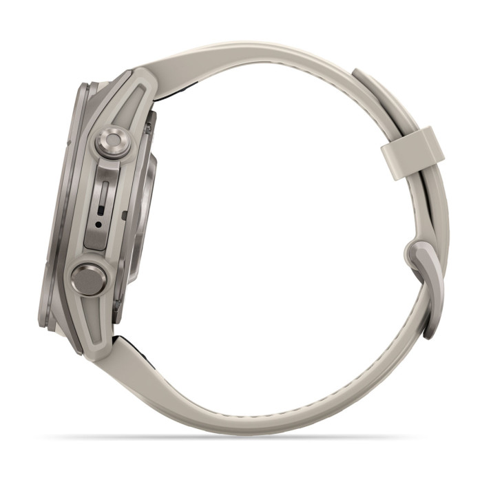 Смарт-часы Garmin Fenix 9 43mm Titanium with Fog Gray Silicone Band (010-04761-00)
