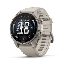 Смарт-часы Garmin Fenix 9 43mm Titanium with Fog Gray Silicone Band (010-04761-00)