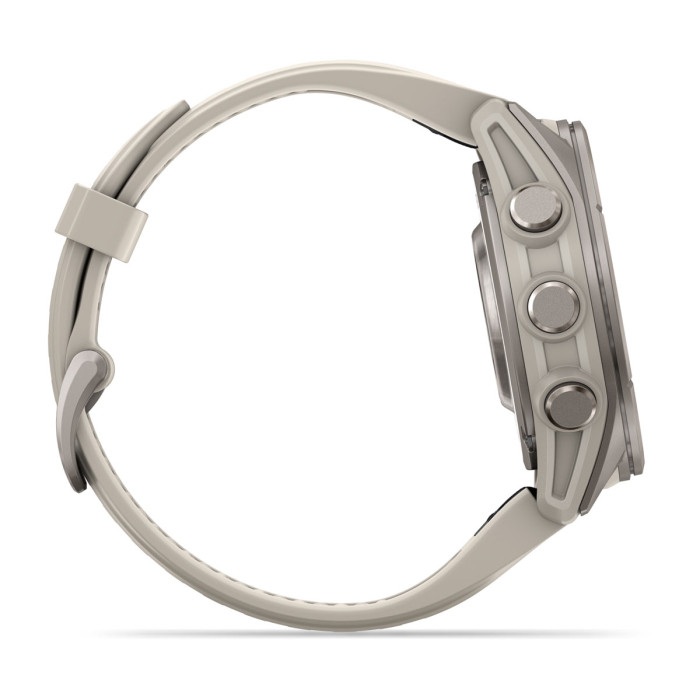 Смарт-часы Garmin Fenix 9 43mm Titanium with Fog Gray Silicone Band (010-04761-00)
