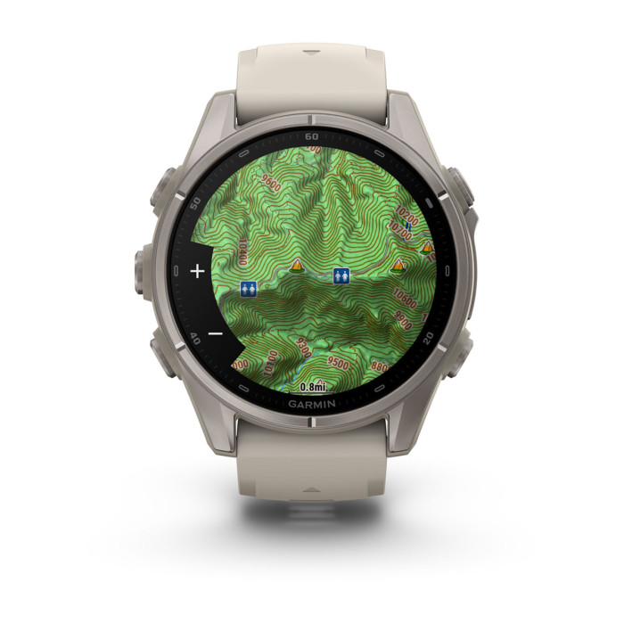 Смарт-часы Garmin Fenix 9 43mm Titanium with Fog Gray Silicone Band (010-04761-00)