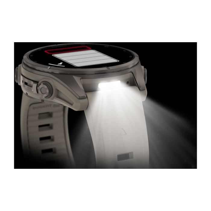 Смарт-часы Garmin Fenix 9 43mm Titanium with Fog Gray Silicone Band (010-04761-00)
