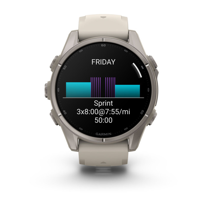 Смарт-часы Garmin Fenix 9 43mm Titanium with Fog Gray Silicone Band (010-04761-00)