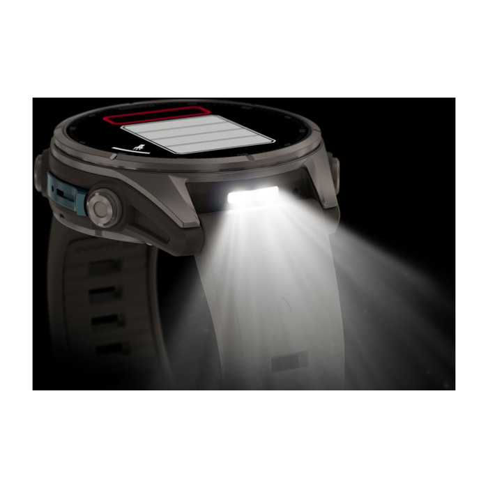 Смарт-часы Garmin Fenix 9 43mm Titanium with Pebble Gray Silicone Band (010-04761-10)