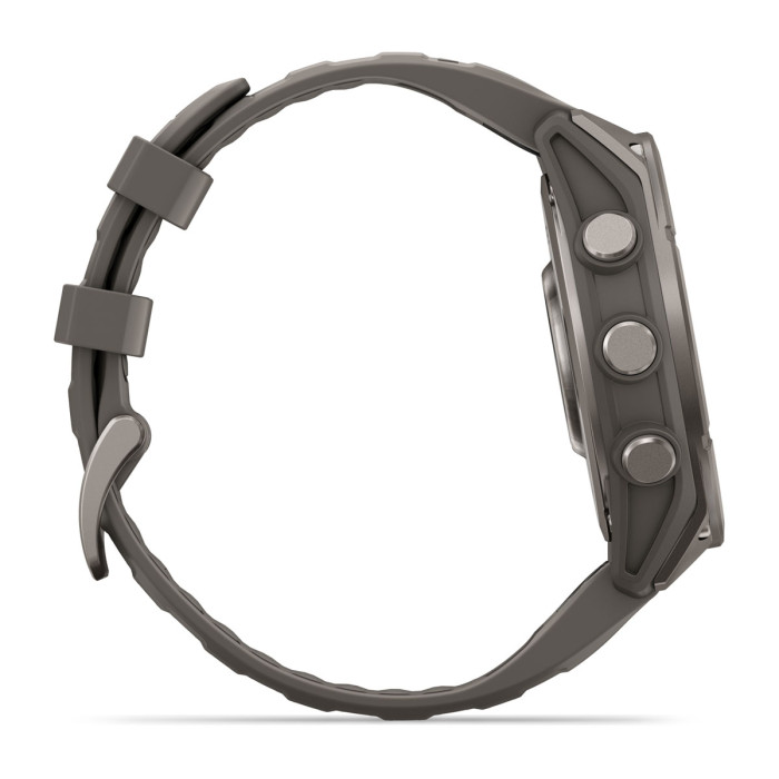 Смарт-часы Garmin Fenix 9 47mm Titanium with Pebble Gray Silicone Band (010-04762-00)