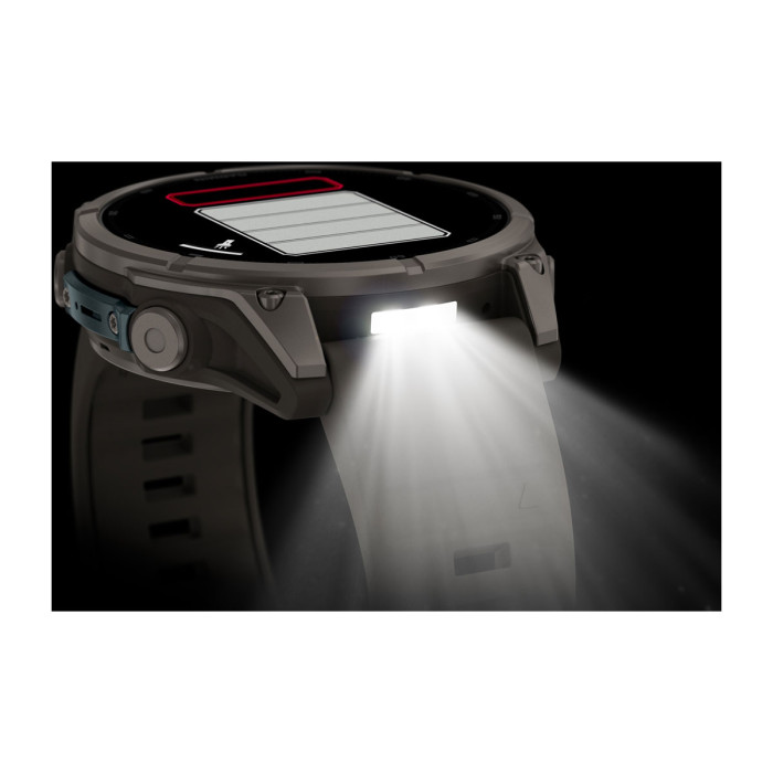 Смарт-часы Garmin Fenix 9 47mm Titanium with Pebble Gray Silicone Band (010-04762-00)