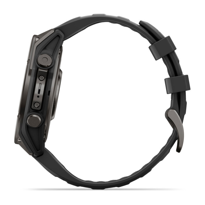 Смарт-часы Garmin Fenix 9 47mm Carbon Gray DLC Titanium with Black Silicone Band (010-04762-10)