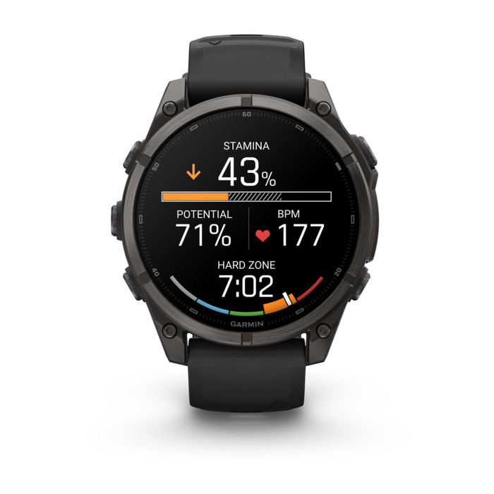 Смарт-часы Garmin Fenix 9 47mm Carbon Gray DLC Titanium with Black Silicone Band (010-04762-10)