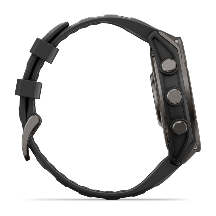 Смарт-часы Garmin Fenix 9 47mm Carbon Gray DLC Titanium with Black Silicone Band (010-04762-10)