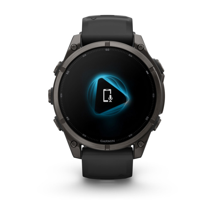Смарт-часы Garmin Fenix 9 47mm Carbon Gray DLC Titanium with Black Silicone Band (010-04762-10)