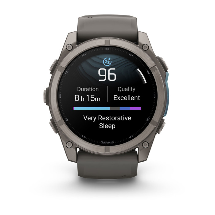 Смарт-часы Garmin Fenix 9 51mm Titanium with Pebble Gray Silicone Band (010-04763-00)