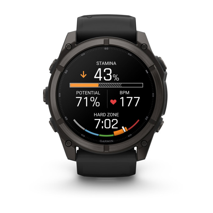 Смарт-часы Garmin Fenix 9 51mm Carbon Gray DLC Titanium with Black Silicone Band (010-04763-10)