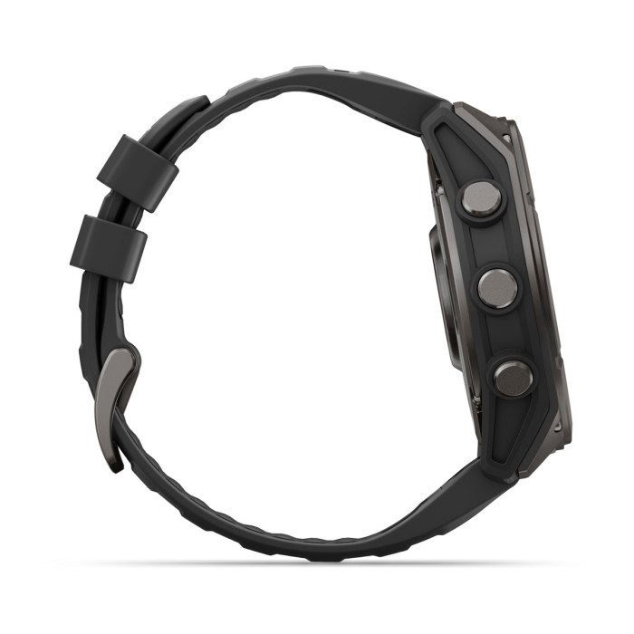 Смарт-часы Garmin Fenix 9 51mm Carbon Gray DLC Titanium with Black Silicone Band (010-04763-10)