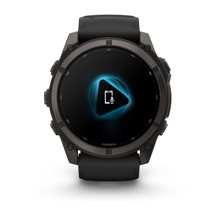 Смарт-часы Garmin Fenix 9 51mm Carbon Gray DLC Titanium with Black Silicone Band (010-04763-10)