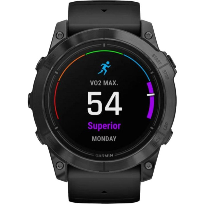 Смарт-часы Garmin Epix Pro Gen 2 Sapphire 51mm Carbon G. DLC Tit. with Black Band (010-02804-00/01/53)