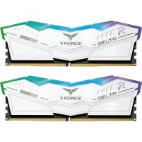 Память для настольных компьютеров TEAM 32 GB (2x16GB) DDR5 6000 MHz T-Force Delta RGB White (FF4D532G6000HC38ADC01)