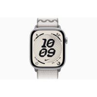 Смарт-годинник Apple Watch Series 11 GPS 46mm Silver Aluminum Case / Veiled Gray Nike Sport Loop (MEWC4 + MGD44)