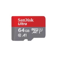 Карта пам'яті SanDisk 64 GB microSDXC UHS-I Ultra A1 + SD adapter (SDSQUAB-064G-GN6MN)